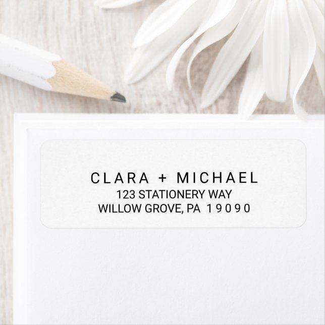 Whimsical Typography Wedding Label (Insitu)