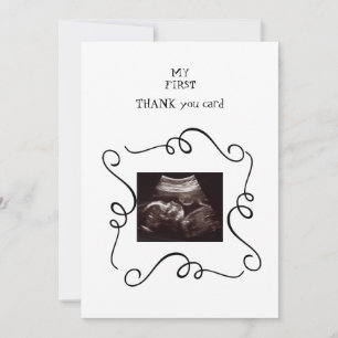 Whimsical Ultrasound Blush Thank You White