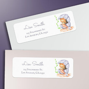 Whimsical Under the Sea Mermaid Return Address Label