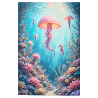 Whimsical Underwater Dreamscape Metal Print