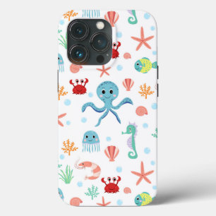 Whimsical Underwater Sea Creatures iPhone 13 Pro Case