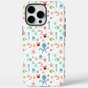 Whimsical Underwater Sea Creatures iPhone 16 Pro Max Case