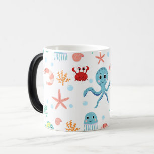 Whimsical Underwater Sea Creatures Color Morph Mug