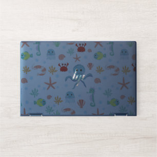 Whimsical Underwater Sea Creatures HP Laptop Skin