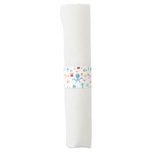Whimsical Underwater Sea Creatures Napkin Bands