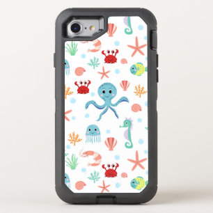 Whimsical Underwater Sea Creatures OtterBox Defender iPhone SE/8/7 Case