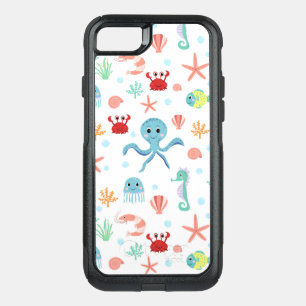 Whimsical Underwater Sea Creatures OtterBox Commuter iPhone SE/8/7 Case