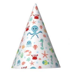 Whimsical Underwater Sea Creatures Party Hat