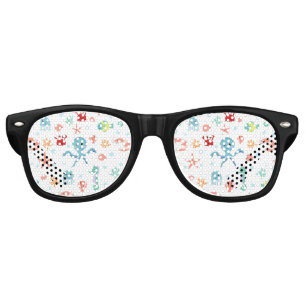 Whimsical Underwater Sea Creatures Retro Sunglasses