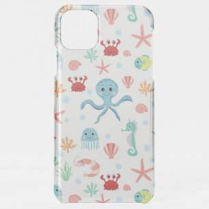 Whimsical Underwater Sea Creatures iPhone 11 Pro Max Case