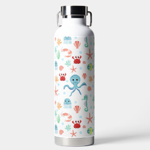 Whimsical Underwater Sea Creatures Water Bottle