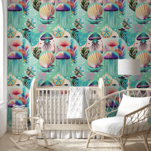 Whimsical Underwater Wonderland Wallpaper