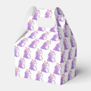 Whimsical Unicorn Birthday Favor Boxes