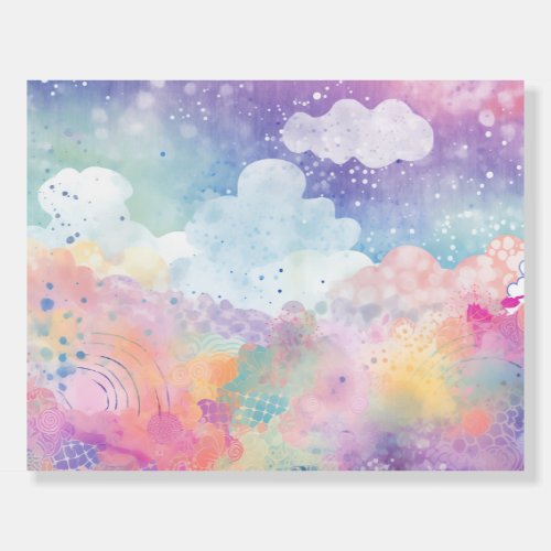 *~* Whimsical  UNICORN Colors PASTEL  AP96 Reverse Foam Board