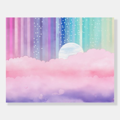 *~* Whimsical  UNICORN Colors PASTEL  AP96 Reverse Foam Board