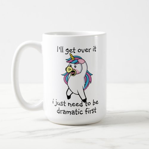 Whimsical Unicorn Drama Unique Dreamers Coffee Mug