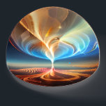 Whimsical Universes: A Fractal Symphony IV Paperweight<br><div class="desc">Immerse yourself in the enchanting world of "Whimsical Universes, " a collection of fractal art images that effortlessly blend the fantastical charm of Dr. Seuss with the cosmic allure of outer space and the delightful sweetness of confectionary swirls. Each piece in this collection is a visual journey through the extraordinary,...</div>