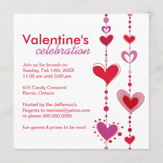 Whimsical Valentine's Day Party Invitation