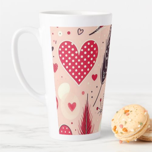 Whimsical Valentines Love Garden Latte Mug