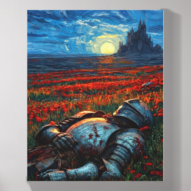 Whimsical Van Gogh Style Night Sky Canvas Print  Canvas Photo Tile (Front Set)