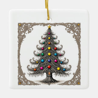 Whimsical Vintage Christmas Tree Ornament – Intric