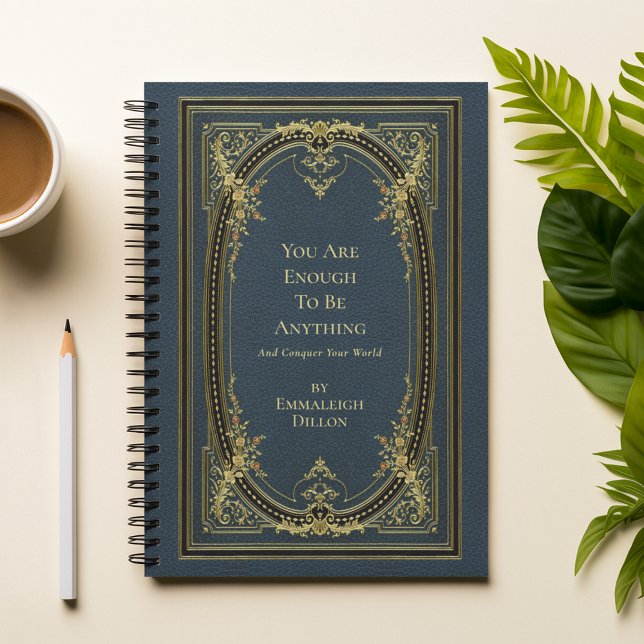 Whimsical Vintage Gold & Light Blue Book Cover Planner (Creator Uploaded)