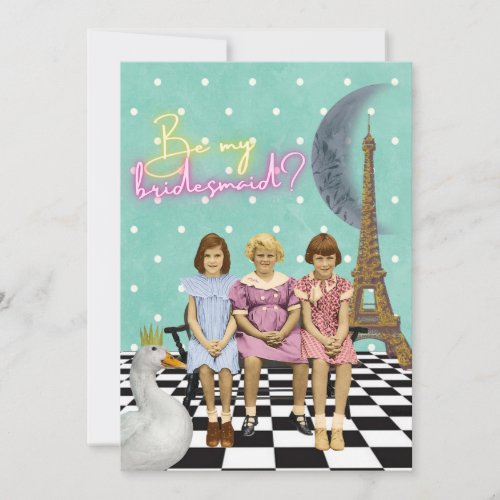 Whimsical Vintage Kids Bridesmaid Request