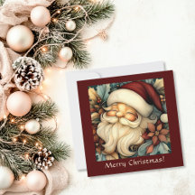 Whimsical Vintage Santa Customizable