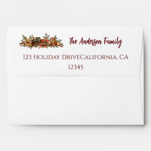 Whimsical Vintage Storybook Christmas Toys Envelope