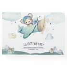 Whimsical Watercolor Airplane Pilot Teddy Bear