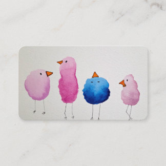 Whimsical Watercolor Baby Bird Baby Shower Invite