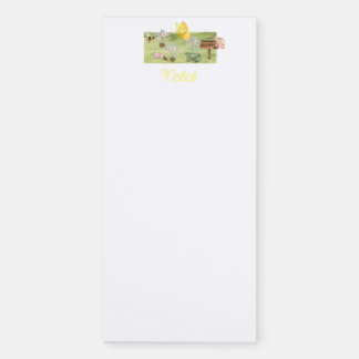 Whimsical Watercolor Bug Garden Notepad