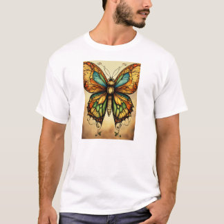 Whimsical Watercolor Butterflies T-Shirt - Soft Pa