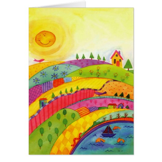 whimsical watercolor cards (Front)