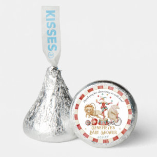 Whimsical Watercolor Circus Carnival Baby Shower Hershey®'s Kisses®