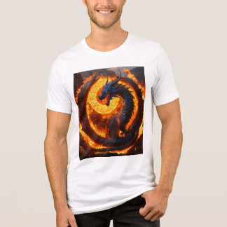 Whimsical Watercolor Dragon T-Shirt Tri-Blend Shirt
