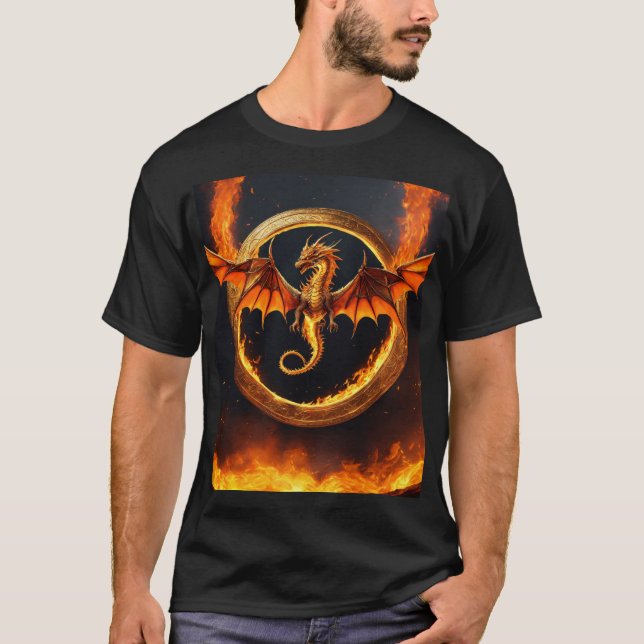 Whimsical Watercolor Dragon Tee: Embrace the Magic T-Shirt (Front)