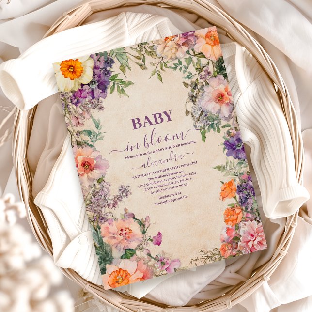 Whimsical Watercolor Floral Invitation (Creator Uploaded)