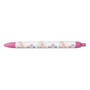 Whimsical Watercolor Floral Pen