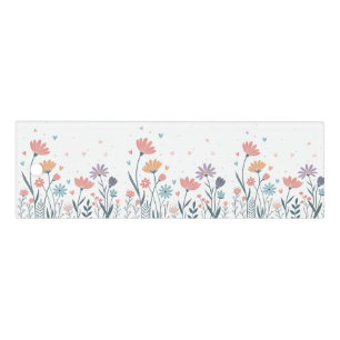Whimsical Watercolor Floral Ruler