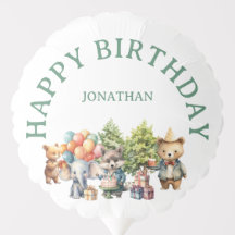 Whimsical Watercolor Forest Birthday