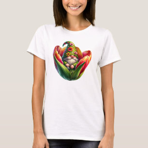 Whimsical Watercolor Garden Gnome T-Shirt