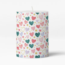 Whimsical Watercolor Hearts: A Romantic pattern