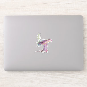 Whimsical Watercolor Mushroom Sticker