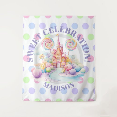 Whimsical Watercolor Pastel Candyland Birthday