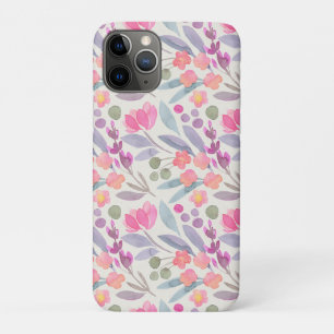 Whimsical Watercolor Pink iPhone 11 Pro Case
