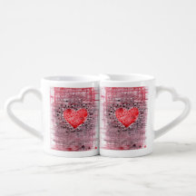 Whimsical Watercolor Red Heart Abstract Neurograph