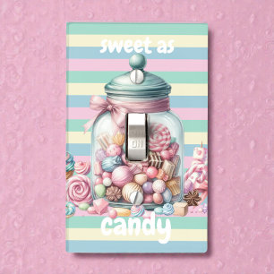 Whimsical Watercolor Sweet Candy Light Switch Cover