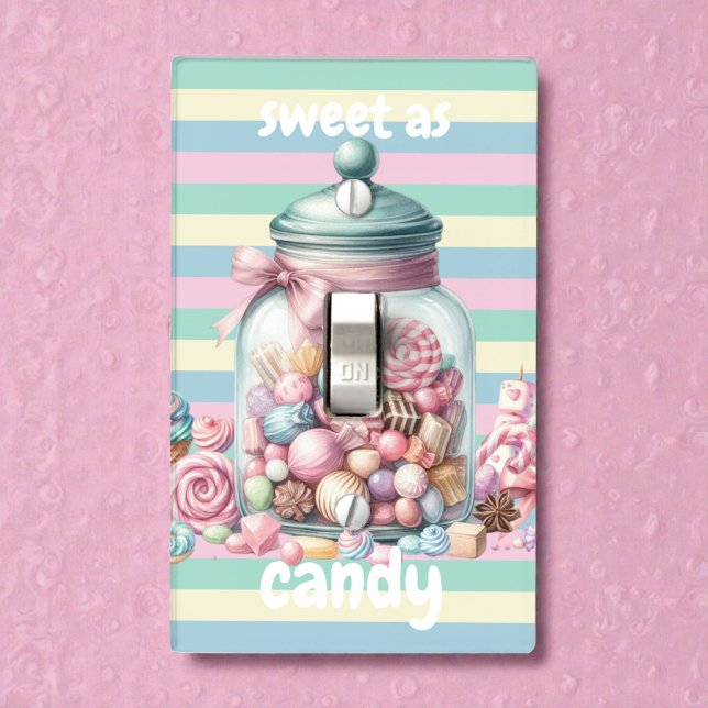 Whimsical Watercolor Sweet Candy Light Switch Cover (Creator Uploaded)