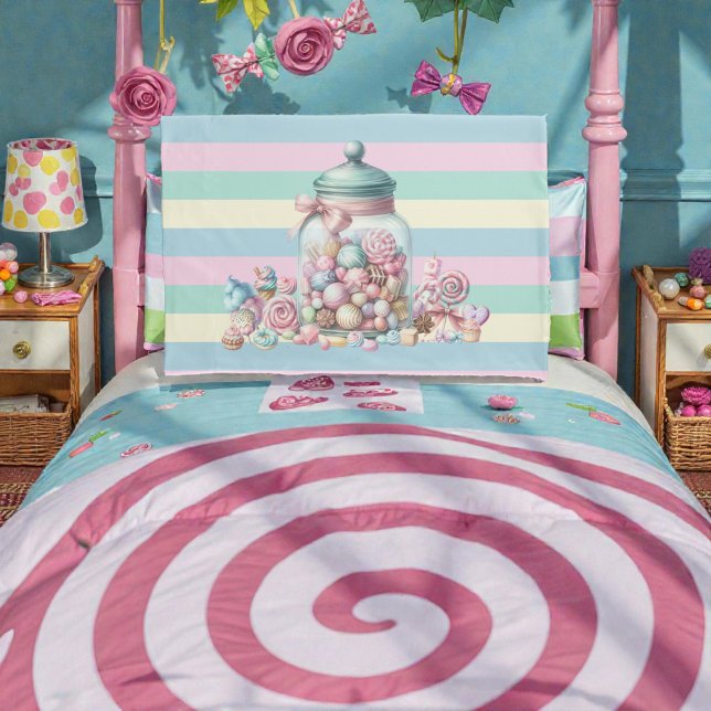 Whimsical Watercolor Sweet Candy Pillow Case (Creator Uploaded)